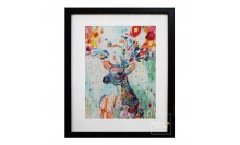 กรอบรูปใส่ผ้าปักรูปกวาง